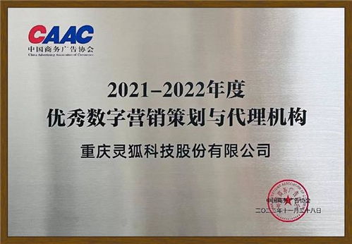 靈狐科技榮獲中國商務廣告協(xié)會“優(yōu)秀數(shù)字營銷策劃與代理機構(gòu)”獎，彰顯自制廣告業(yè)務實力